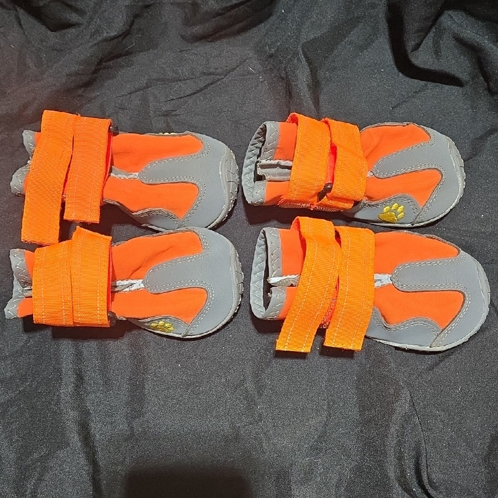 Orange and Gray Kids Shoes